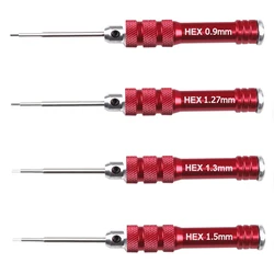 HSS Tools Hex Screw Driver Screwdriver Set Red Handle 0.9 1.27 1.3 1.5mm Screwdriver For RC Helicopter FPV Racing Drone Car Boat