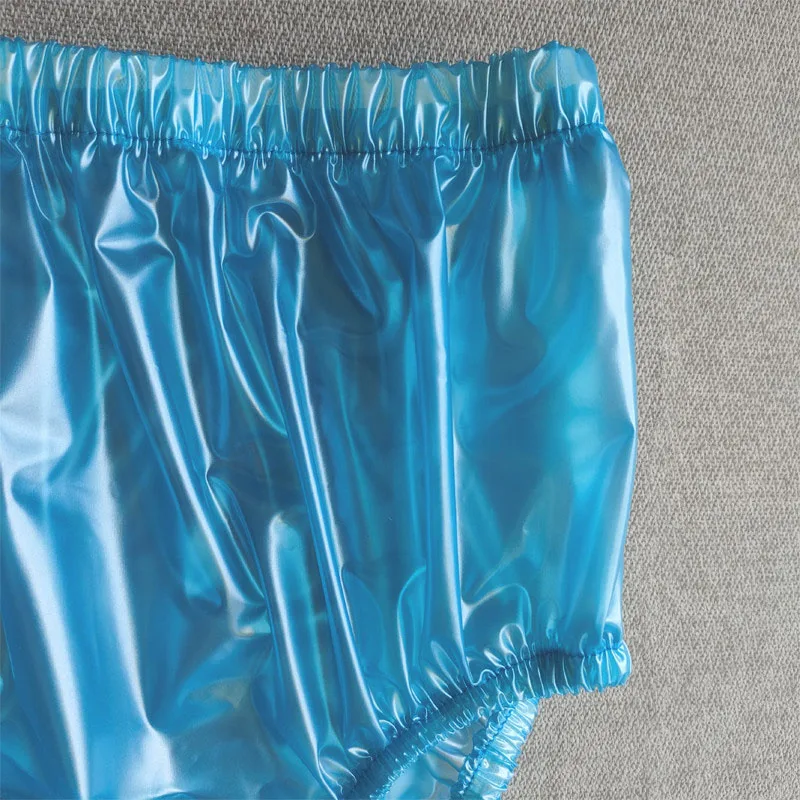 PVC Waterproof Plastic Underpants Soft Smooth Silent TPU Briefs ABDL Adult Baby Leak Proof Diaper Pants Incontinence Panties