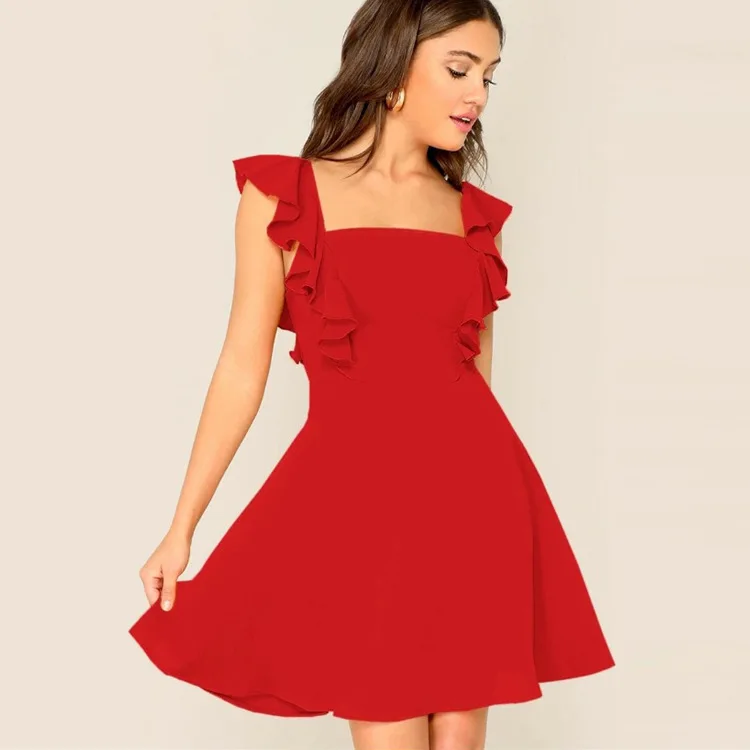 Sexy pajamas women's lace temptation hollow backless home clothes imitation silk sexy suspender nightdress