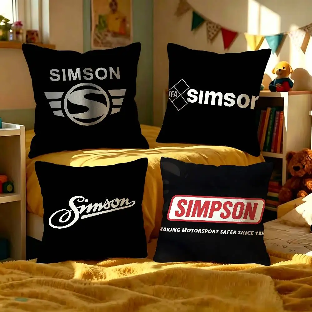 Motorcycle S-Simsons Pillowcases Home Bedding Decorative Pillow Cover Wedding Super Soft Pillow Case