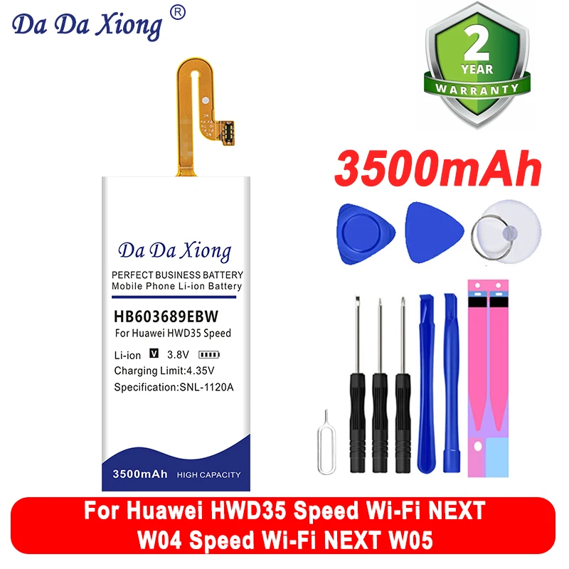 

High Quality HB3246A1ECW HB603689EBW Replace Battery For Huawei Mate XS HWD35 Speed Wi-Fi NEXT W04 W05 + Tool