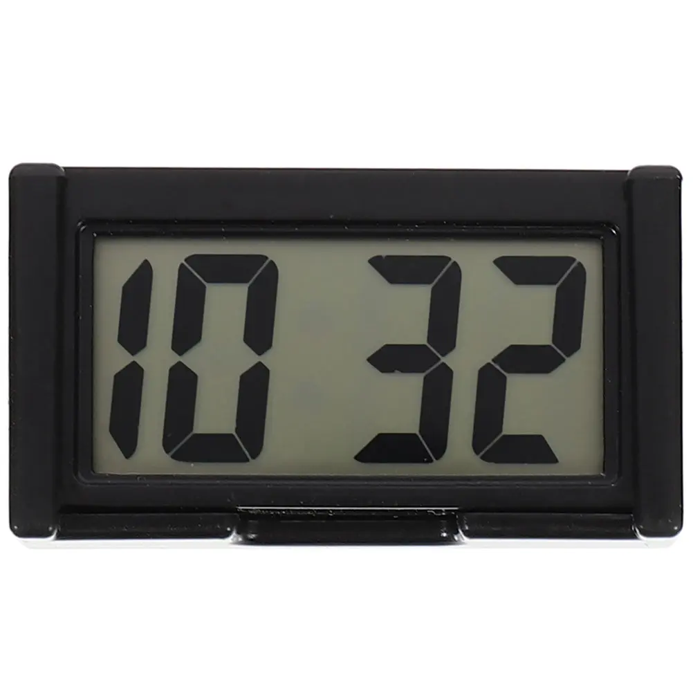 Vehicle Clock Digital Display Mini Dashboard Mount Electronic Clock for Automobiles with High-Visibility LED Screen