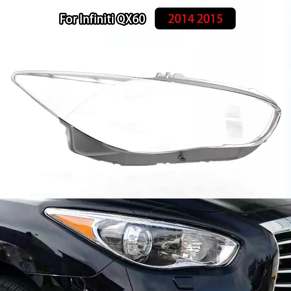 

For Infiniti QX60 2014 2015 Car Front Headlight Lens Cover Clear Car Headlamp Glass Transparent Headlight Mask Lamp Auto Tools