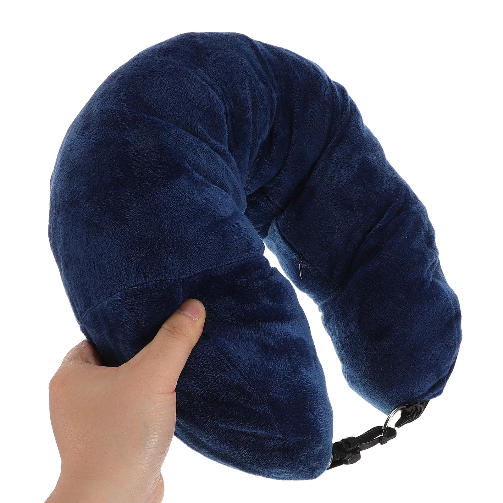 Reise-Nackenkissen-Aufbewahrungstasche, verstellbar, zusätzliches Gepäck, kompakt, leicht, Polyester, geeignet für Flugzeug, Zug, Auto, Reisen