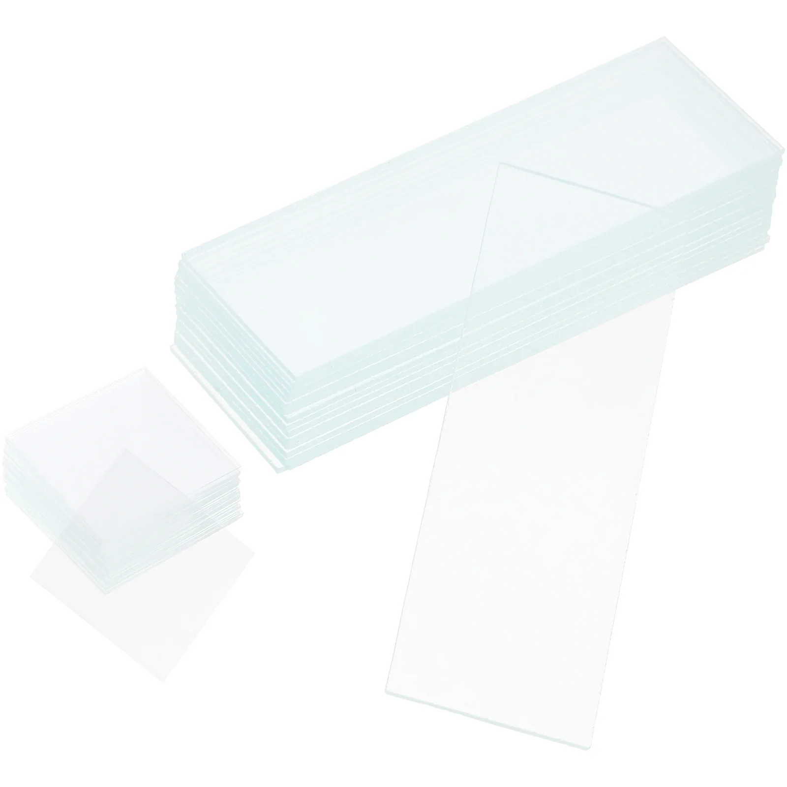 

50Pcs Microscope Slides and Pre Cleaned Cover Glasses Optical Glass for Biological Education Specimen Preparation Microscope