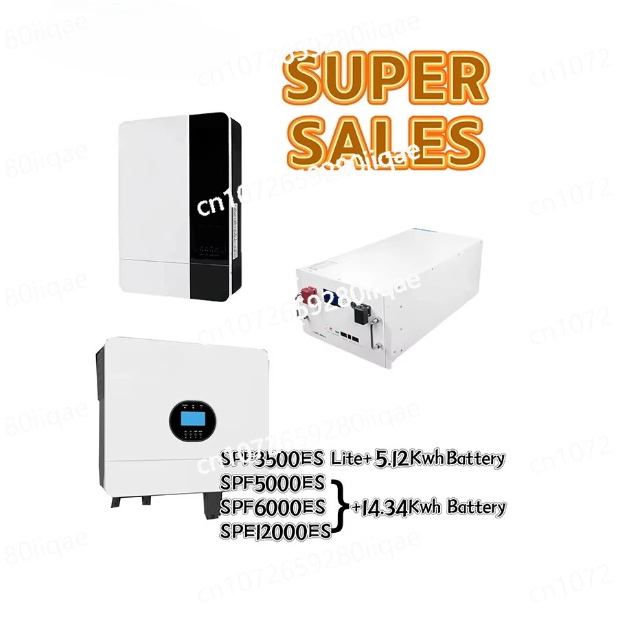 6000W Home Smart Solar ，Inverter 48V Grid Inverter 3 Phases 12KW Grid Inverter， Panels Solar ，Charger