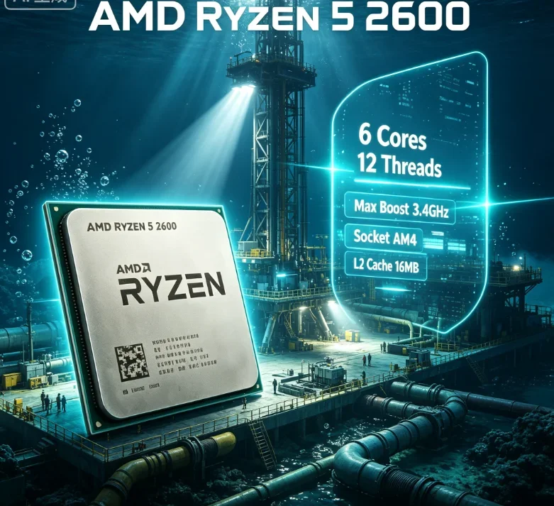 AMD Ryzen 5 2600 6 Core 12 Thread 3.4GHz Desktop CPU AM4 Socket Support X570 X470 B450 Motherboard 16MB L3 Cache Gaming Processo