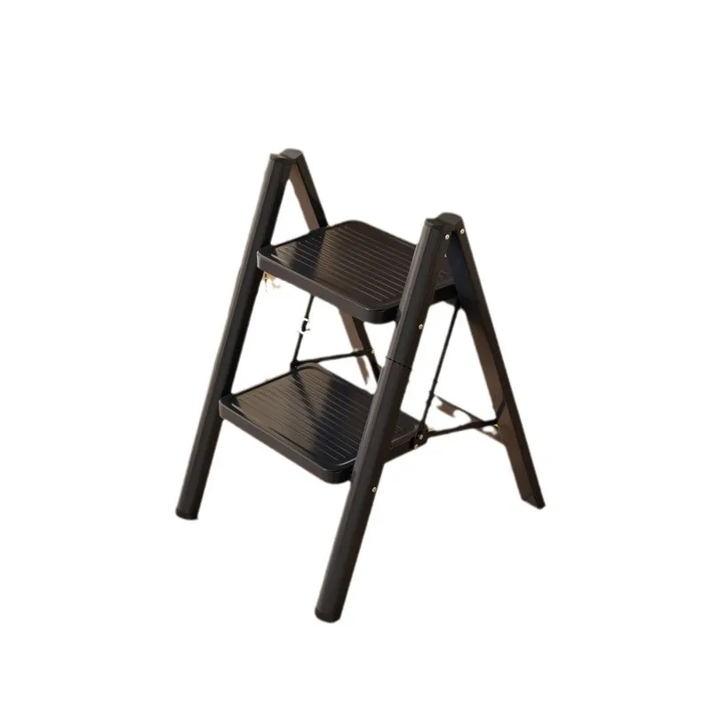 

2-3 Step Ladder Folding Ladder Small Steel Step Stool Household Office Portable Herringbone Ladder With Wide Anti-Slip Pedal