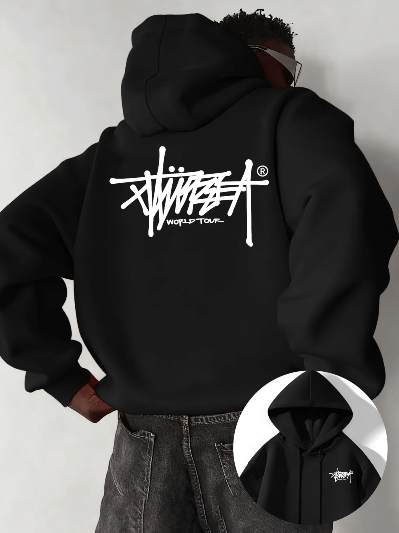Street Urban Style Pullover Hoodie _ Printed Design _ Durable Fabric _ Casual Top