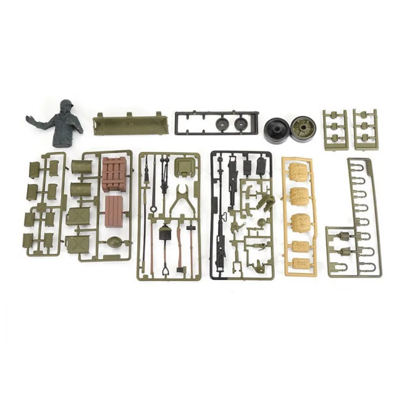 Dla 1/16 Henglong Tank 3898-1 USA Sherman M4A3 zbiornik RC plastikowy żołnierz akcesoria torby części