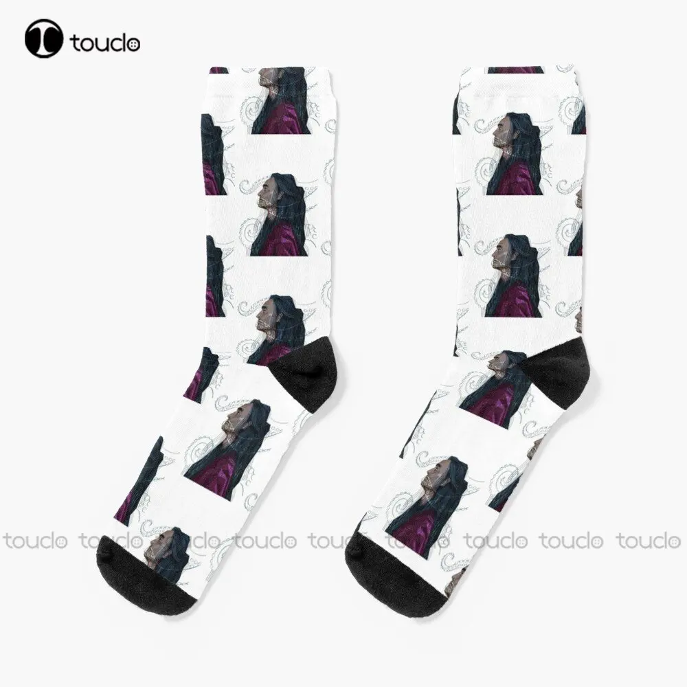 Ed Teach  Our Flag Means Death Socks Cotton Socks For Men Fashion Creative Leisure Funny Art Abstract Oil Painting Socks Funny