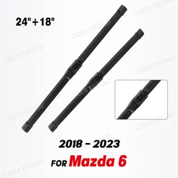 Wiper LHD Front Wiper Blades For Mazda 6 Mazda6 2018 - 2023 Windshield Windscreen Clean Window Car Rain Brushes 24