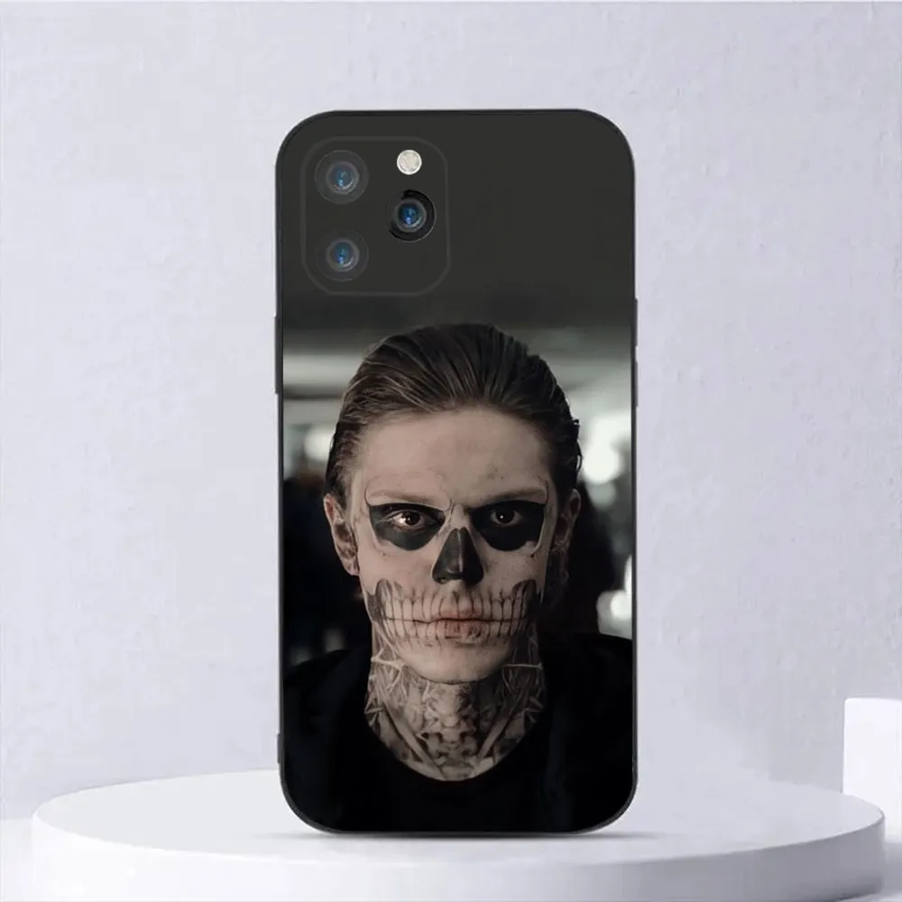 A-AHS-S A-American H-Horror S-Story Phone Case For iPhone 15,14,13,12,11,Plus,Pro Max,XS,X,XR,SE,Mini,8,7 ilicone Black Cover