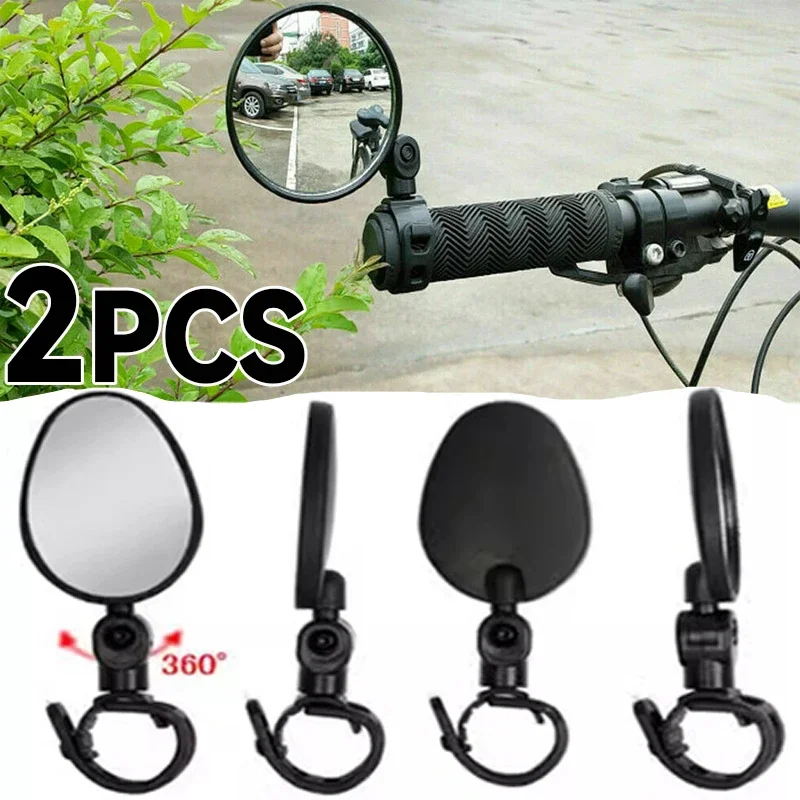 Universal Bicycle Mirror Handlebar Rearview Mirror for Bicycle Motorcycle 360 Rotation Adjustable for Bike Riding Cycling Mirror