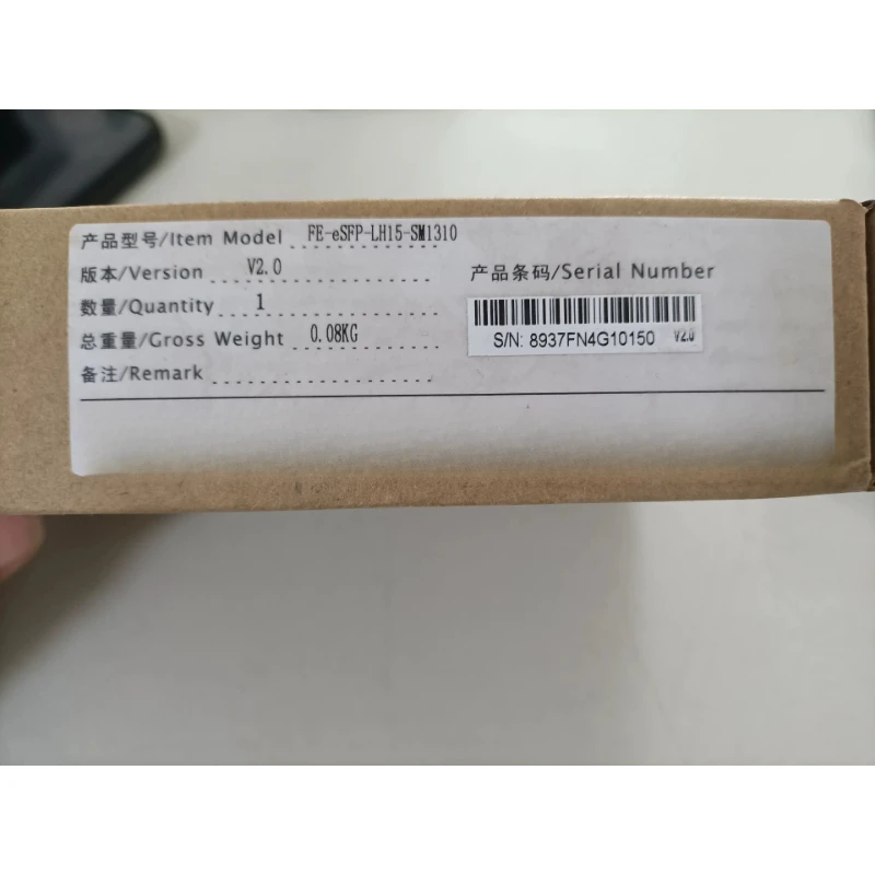 New Original FE-eSFP-LH15-SM1310 155Mbps 1310nm 15km SMF Dual Fiber LC DDM Optical Transceiver Module for Ruijie