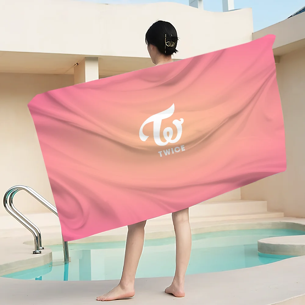 Hot Kpop TWICE Dive Towel Portable Beach Gym Swimming Home Soft Cotton