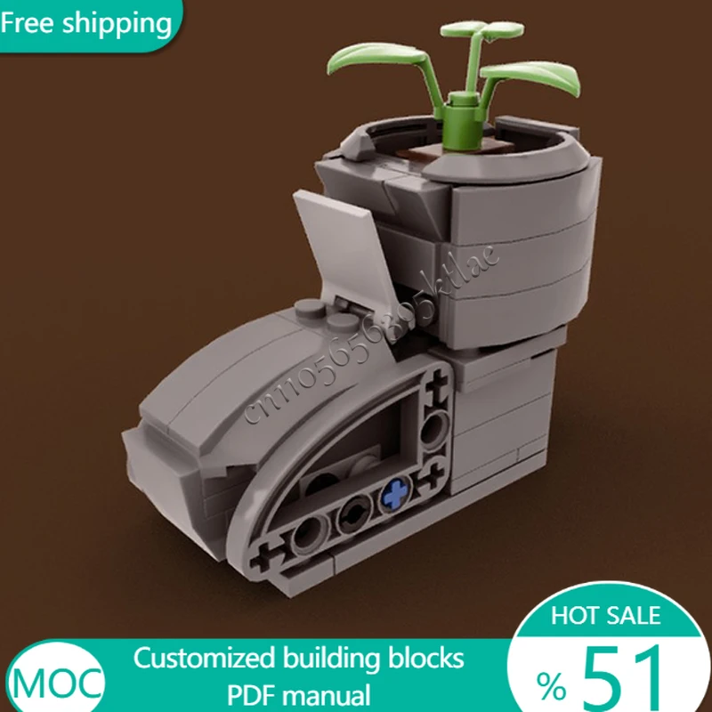 100 PCS Flowers The Plant Plant In The Boot MOC Customize Modular Building Block Educational Design DIY Boys Toy Birthday Gift