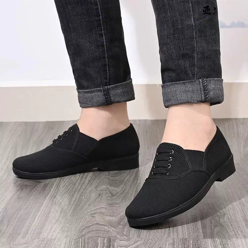 

87 Style Labor Protection Grade Breathable Anti-Slip Wear-Resistant Cloth Shoes for Middle-Aged And Elderly Casual Workwear