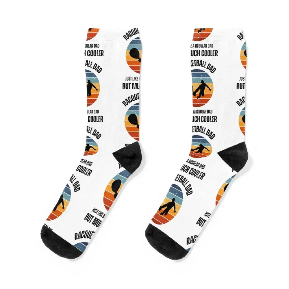 

Racquetball Dad Gifts Fathers Day Like a Regular Dad but Cooler Socks Sports men cotton high quality cartoon Male Socks Women's