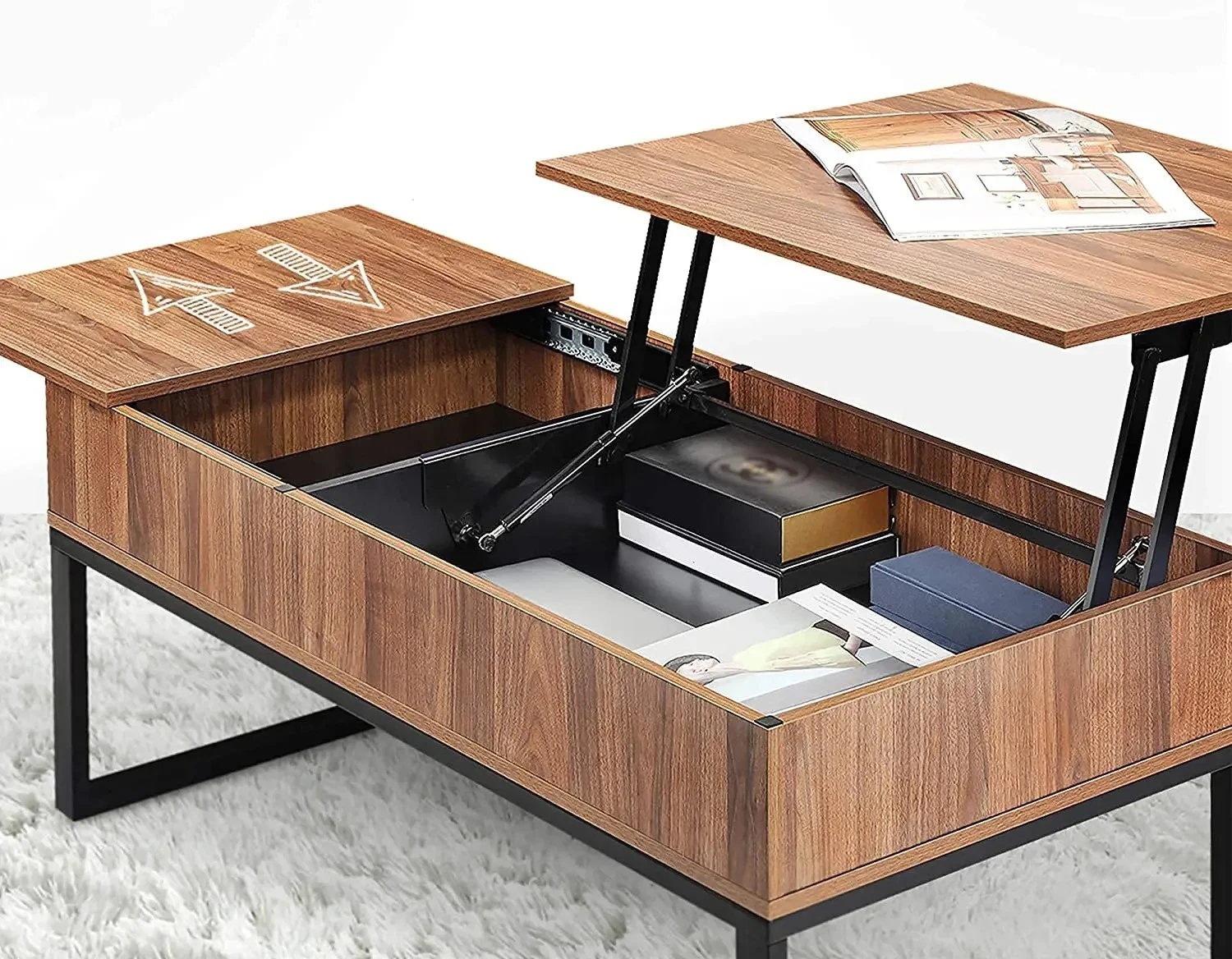 

'offee table with hidden storage compartment can be office writing steel wood coffee table