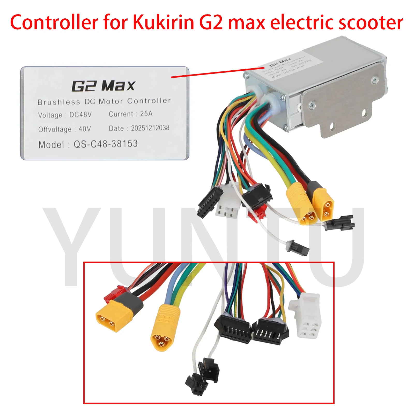 Elektroroller-Zubehör Hauptplatine Controller Farbdisplay Instrument für Kukirin G2 Max Elektroroller – Detail 2