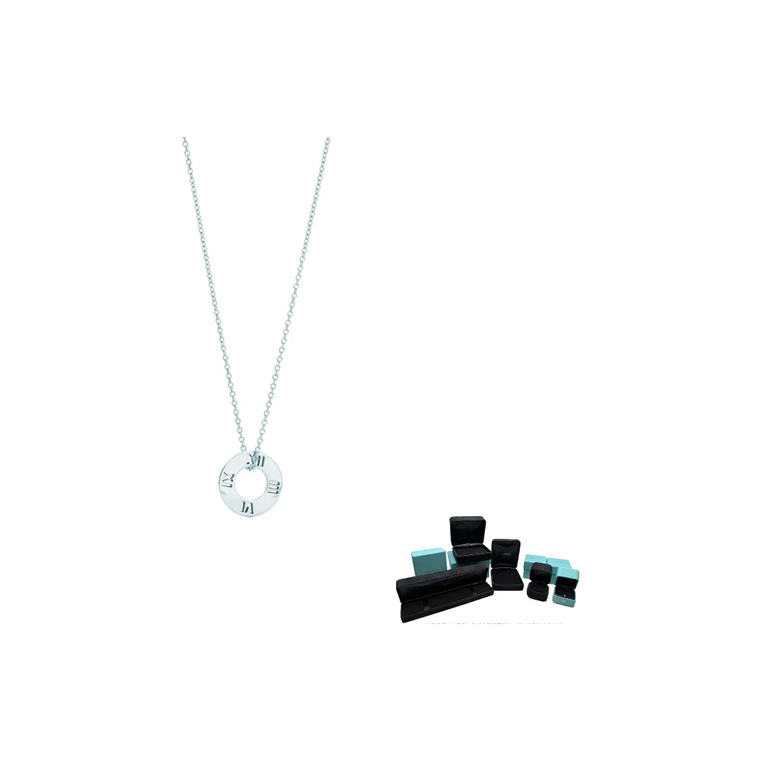 

TIFFANY & CO. Atlas® 925 Sterling Silver Necklaces Women's Light Blue 30419375