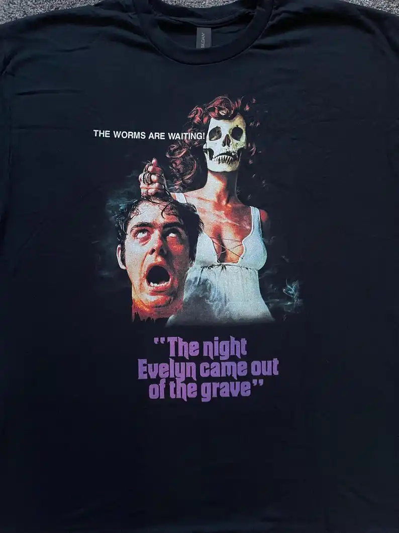 

The Night Evelyn Came out of the Grave - T shirt - Various Sizes - Giallo Italian Gothic Horror Movie