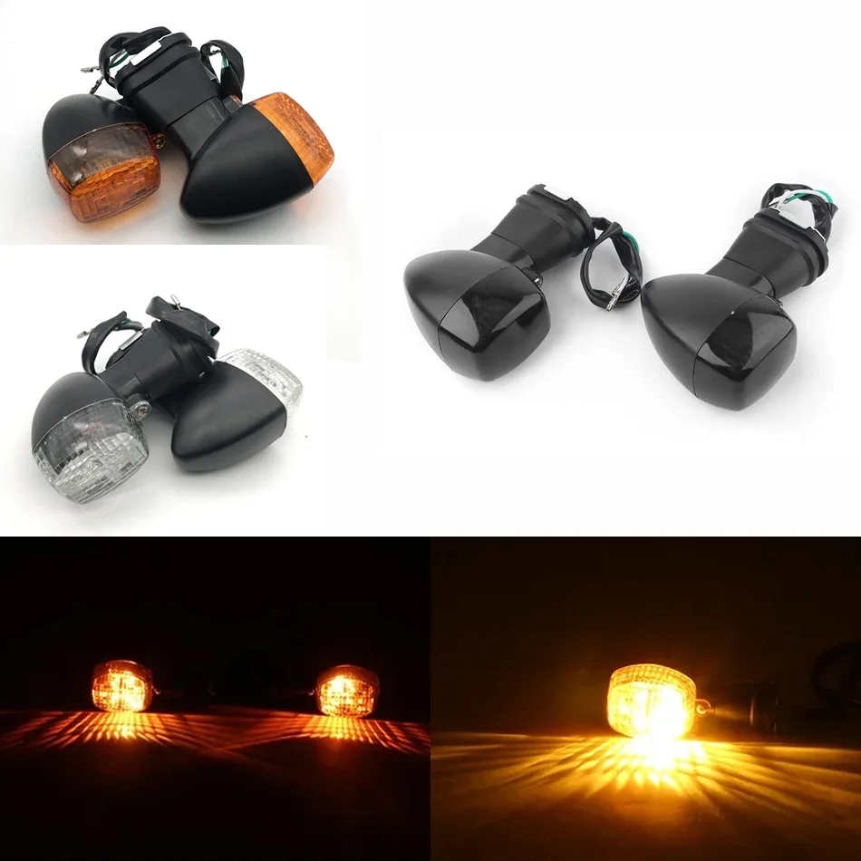 For Kawasaki Ninja ZX-6R ZX-7R ZX-9R ZX-12R ZX6R ZX7R ZX9R ZX12R ZXR250 KLE400 Motorcycle Front Turn Signal Indicator Light