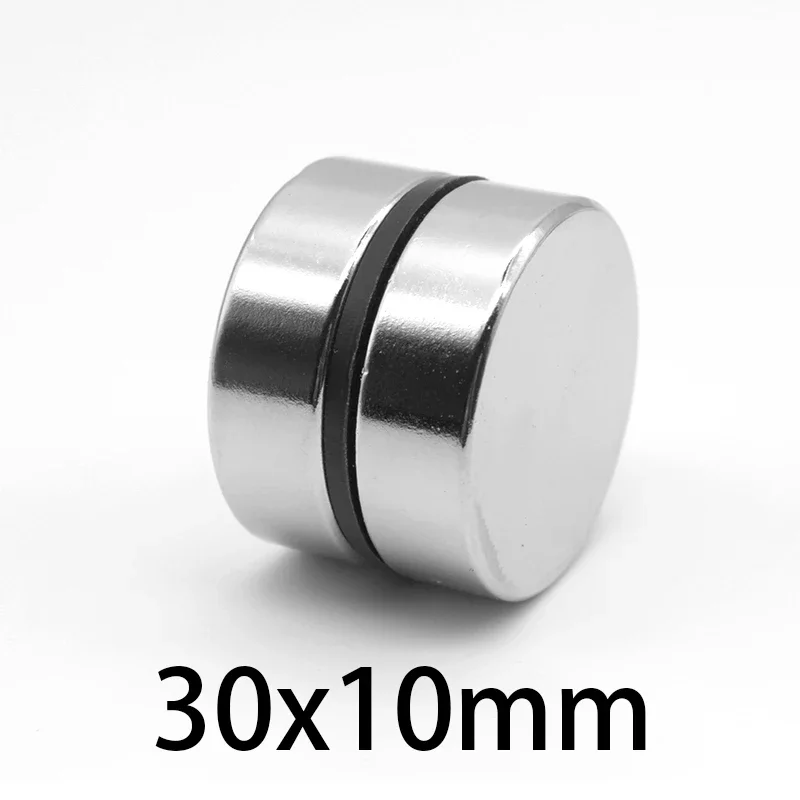 1/2/5/10PCS 30x10 mm Circuler Search Magnet N35 Round Rare Earth Neodymium Magnet 30x10mm Thick Permanent Magnet Strong 30*10