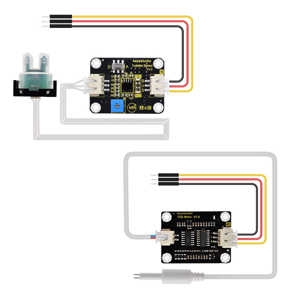 keyestudio TDS Sensor Meter V1.0 Board/Turbidity Sensor Water Meter Filter Measuring Water Quality for Arduino Unor3 DIY Project