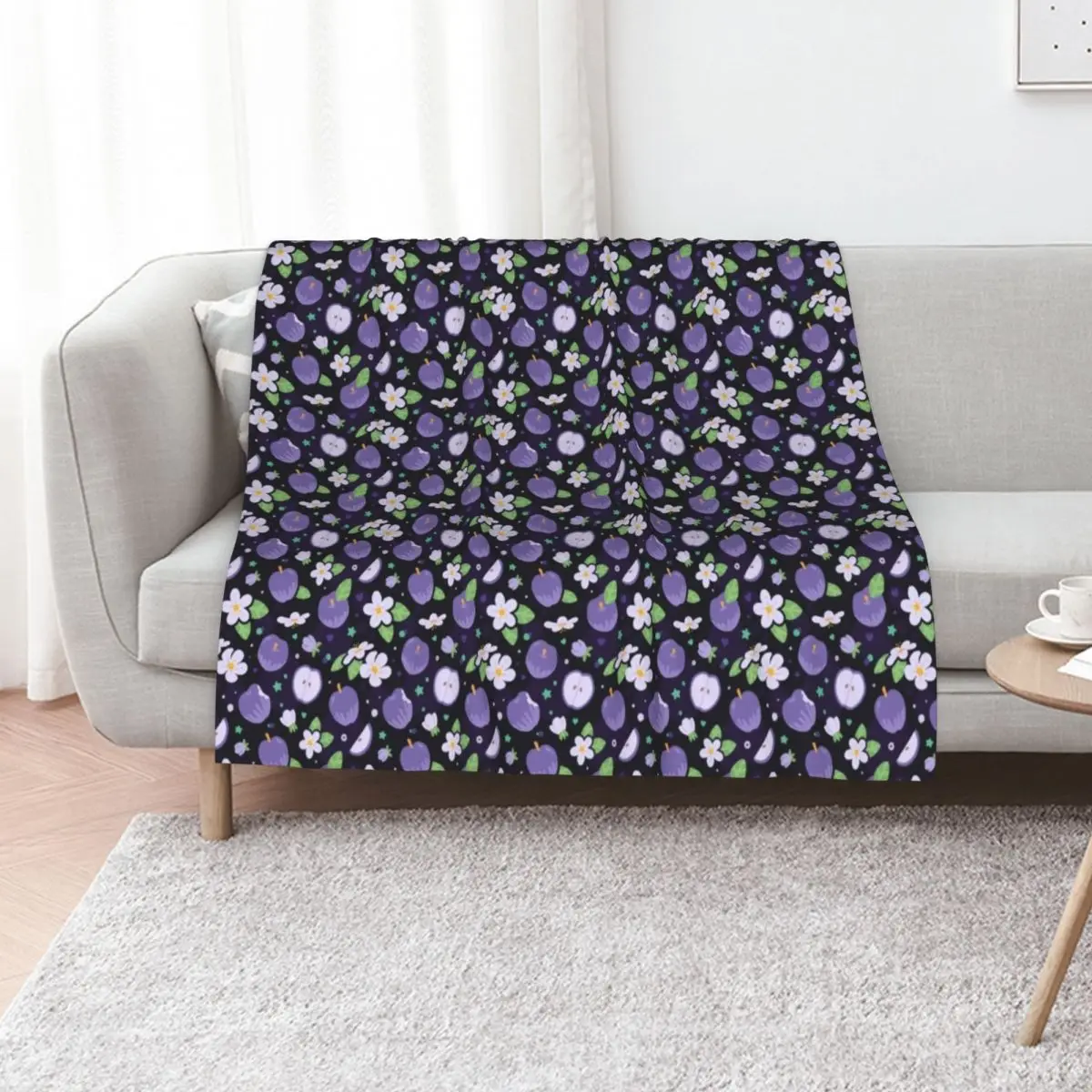 Banora White Dumbapples Throw Blanket Long Lasting Soft Plush Blanket for Daily Use