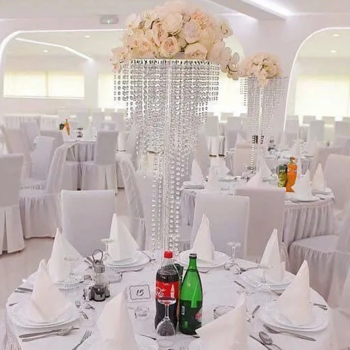 60 70 80 90 100cm 10pcs tall square wedding stand for flowers crystal table centerpieces event party  decoration and accessories