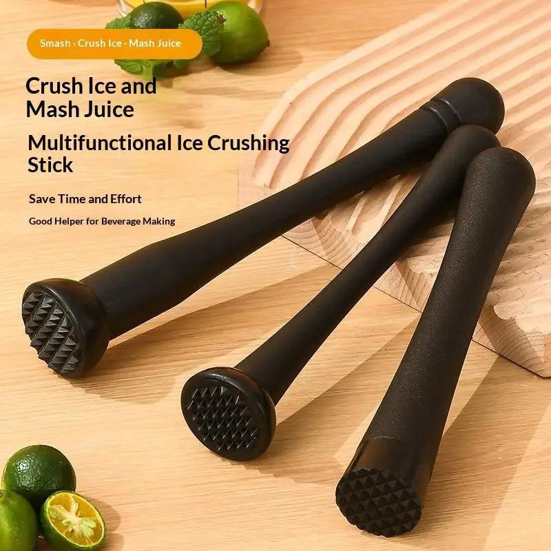 Cocktail Muddler Professional PP Ice Pestle With Grooved Spiky Nylon Head For Muddle & Mix Homemade Drinks Mojito 1PC