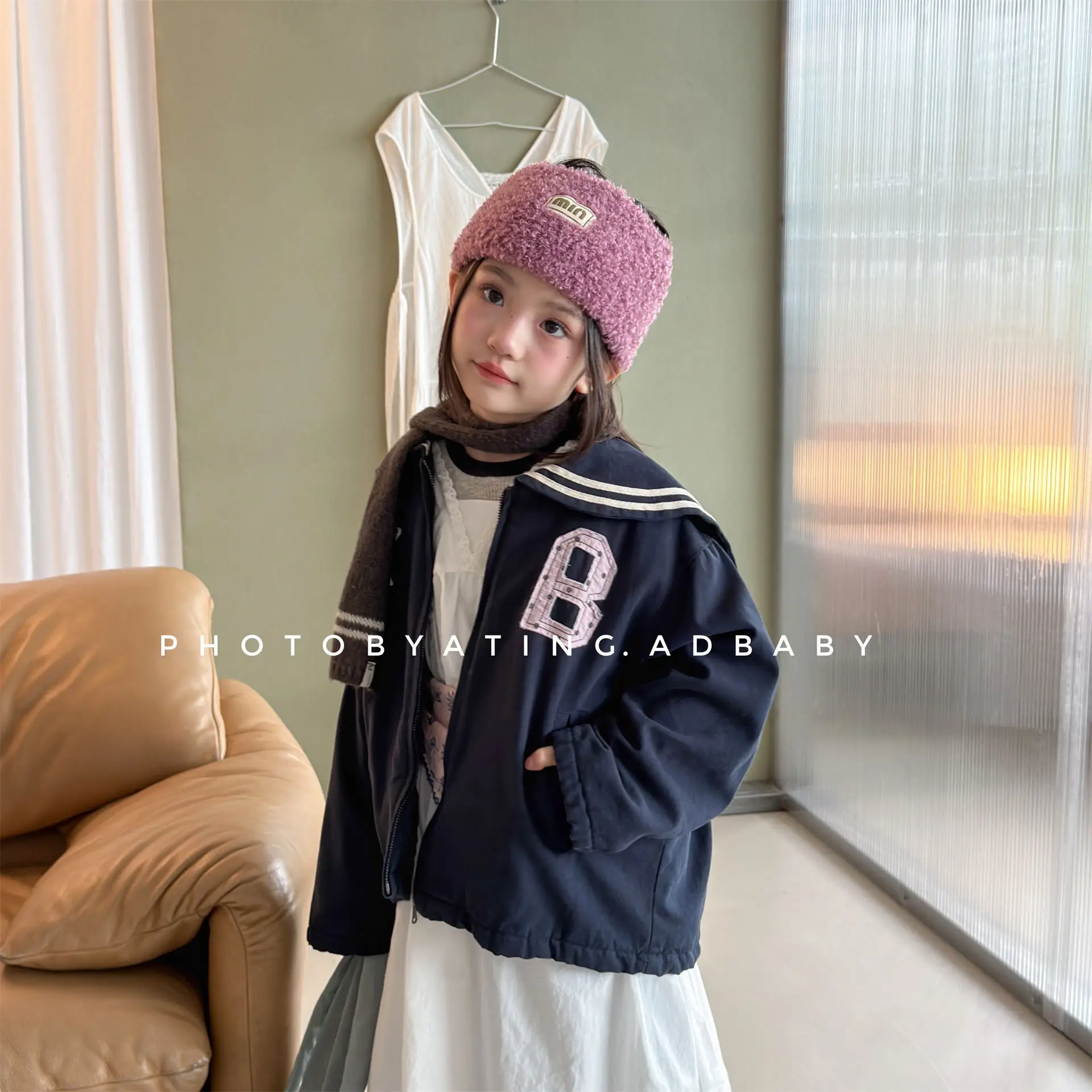 2026 Winter New Children Long Sleeve Lapel Warm Coat Plus Velvet Thick Boys Girls Cotton Padded Jacket Kids Quilted Jacket