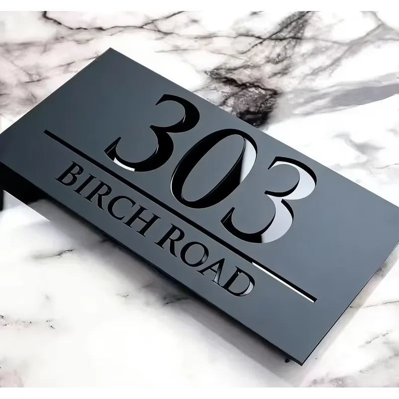 Custom Acrylic Door Signs Room Number Plates for Hotel and Office Easy to Install Customizable Acrylic Room Number Signs