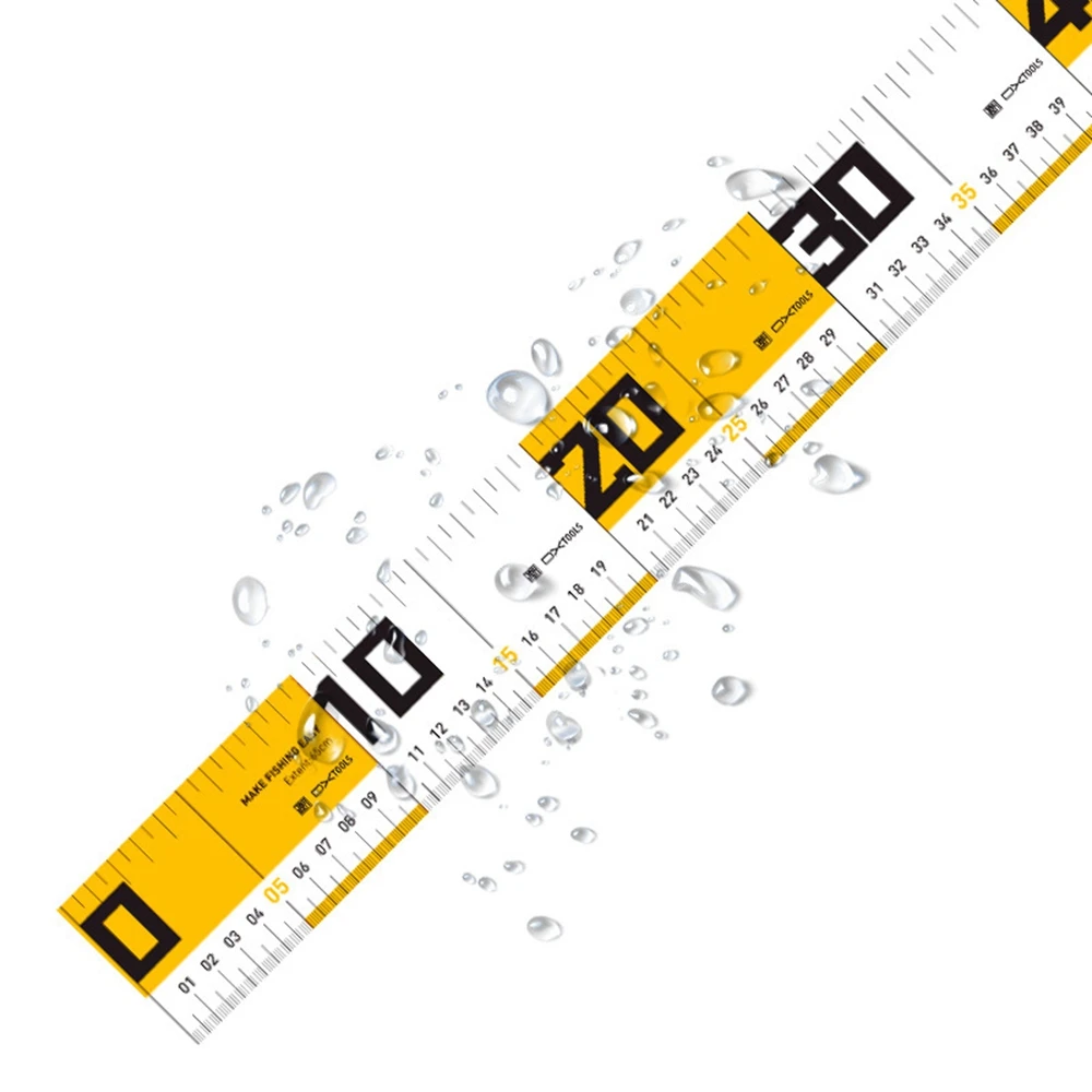 

2-Piece Flexible Fish Measuring Tape - 65cm Waterproof Ruler for Anglers, Portable Catch Size Tool with Non-Slip Grip​