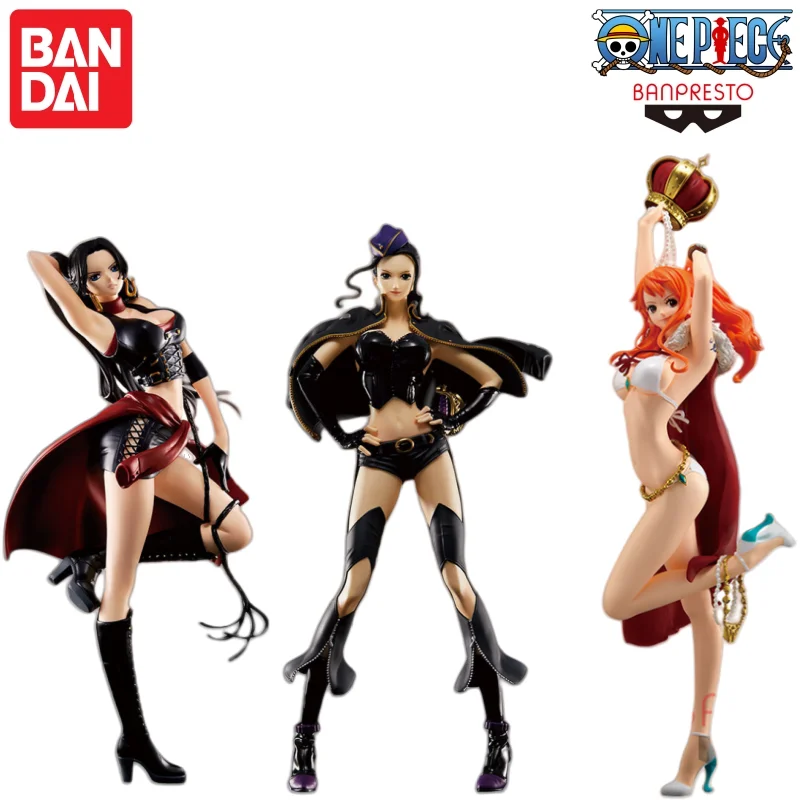 

In Stock Bandai Banpresto Original One Piece Nico Robin Code B Boa Hancock Code B Nami Model Doll Brand New Boxed Action Figure