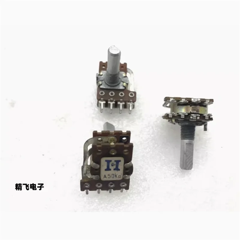 1 PCS high-quality RK16 dual belt with pull A50K * 2 smooth feel shaft length 20MM half shaft