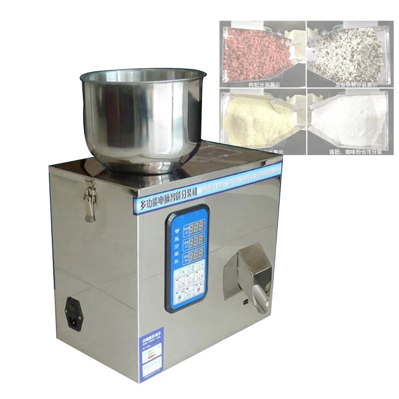 1-100g Automatic Weighing Packing Machine Powder Granular Tea Hardware Nut Materials Filling Packing Machine