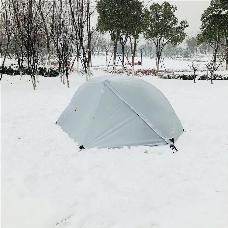 High-end 1 Person Tent 4 Season Freestanding for Camping,CZX-246 Backpacking 2 Doors 2 Vestibules Snow Tent come with footprint