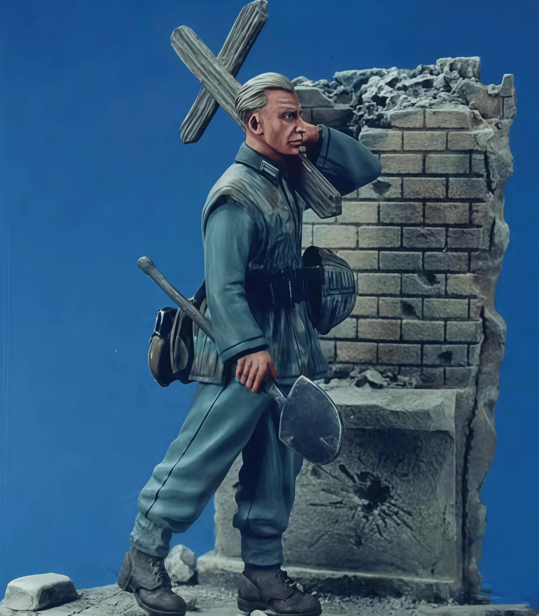 

Комплект для сборки литья смолы 1:35, GK, солдат из смолы 1, неокрашенный