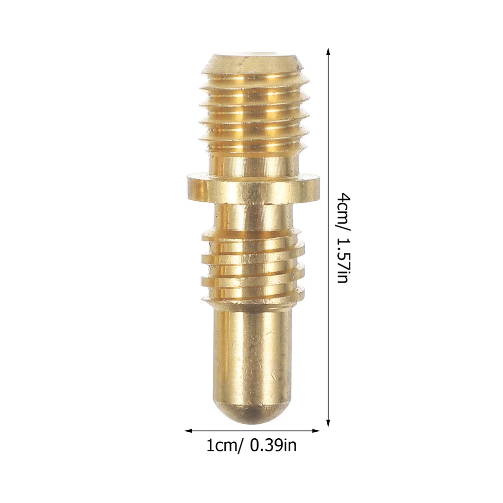 5 set di viti per stecca da biliardo, adattatore in rame, estensione, impugnatura stabile, durevole, facile da installare, accessorio per stecca da biliardo, punte a vite