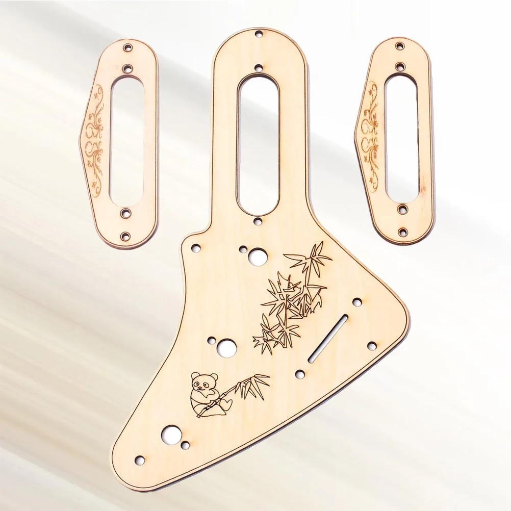 Pickguard لاقط الإطار مجموعة الخشب تحميل هامبوكر ل St Gb404 خمر نمط لتقوم بها بنفسك استبدال أجزاء الغيتار