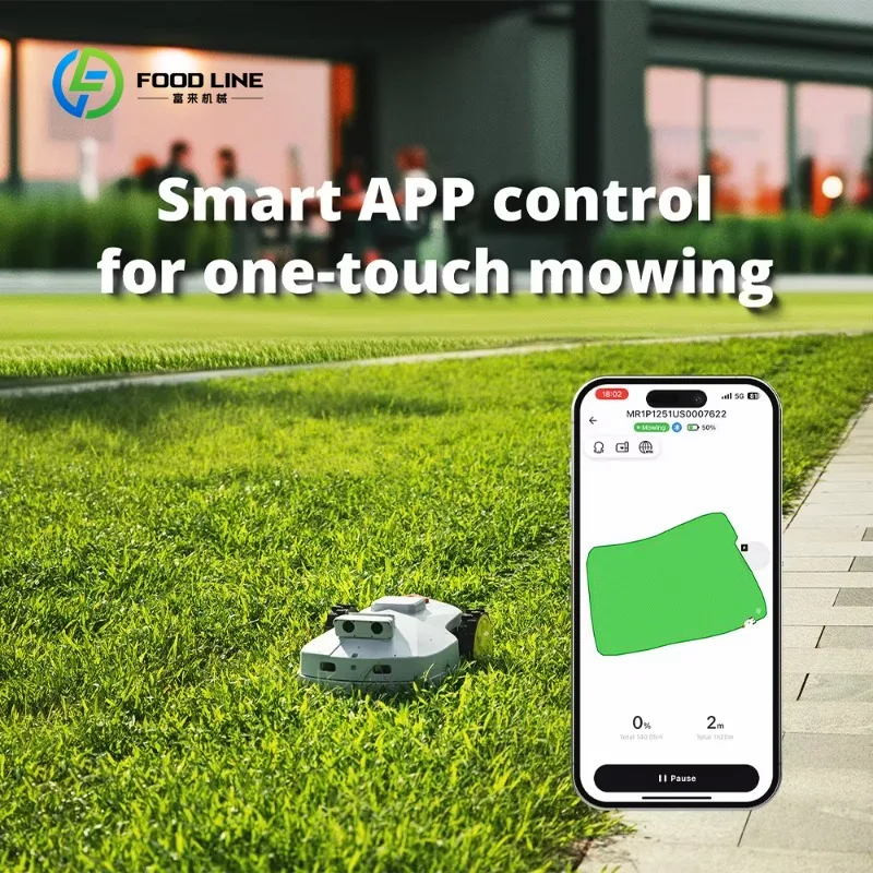 Customized Self Operating Wireless Automatic Lawn Mower Home Yard Trimming Mowing Robot with APP Control Commercial DIY Level