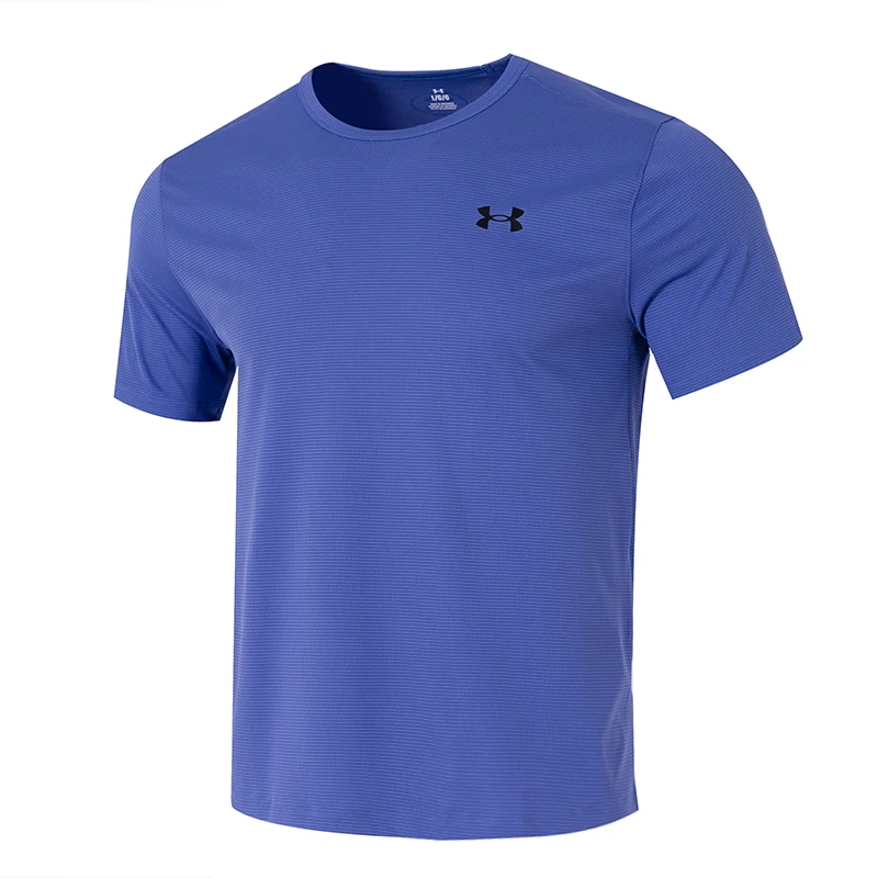 

Футболка Underarmour, мужская спортивная одежда, топ для фитнеса и тренировок, сухой, удобный, дышащий, с короткими рукавами 1382804-561