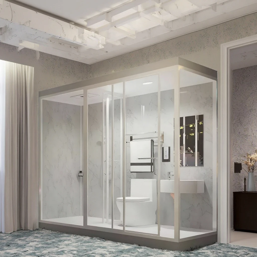 

Современный промышленный и традиционный дизайн: мобильный сборный санузел — элегантное и практичное решение для мобильного использования.