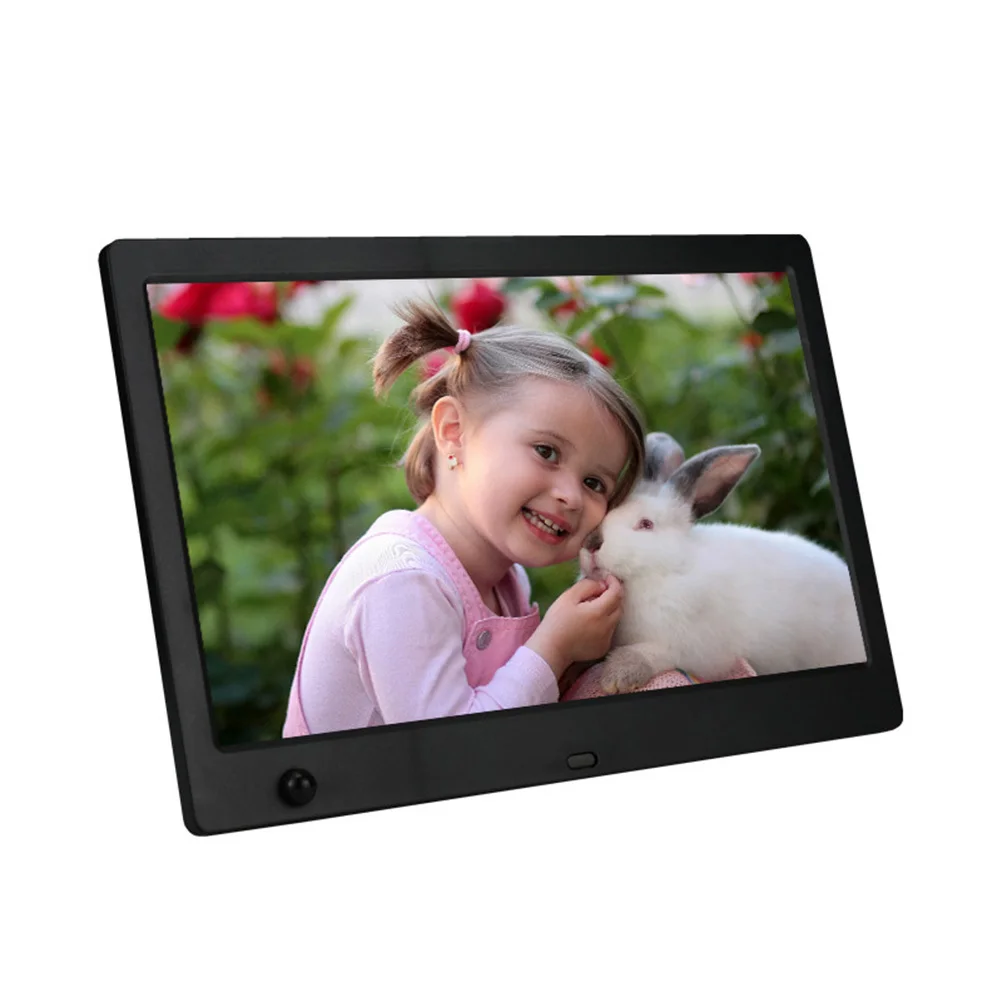 

10 Inches Photo Frame Human Body Sensor Black Electronic Album Large Display Auto Play USB Large Digital Photo Frame Slot