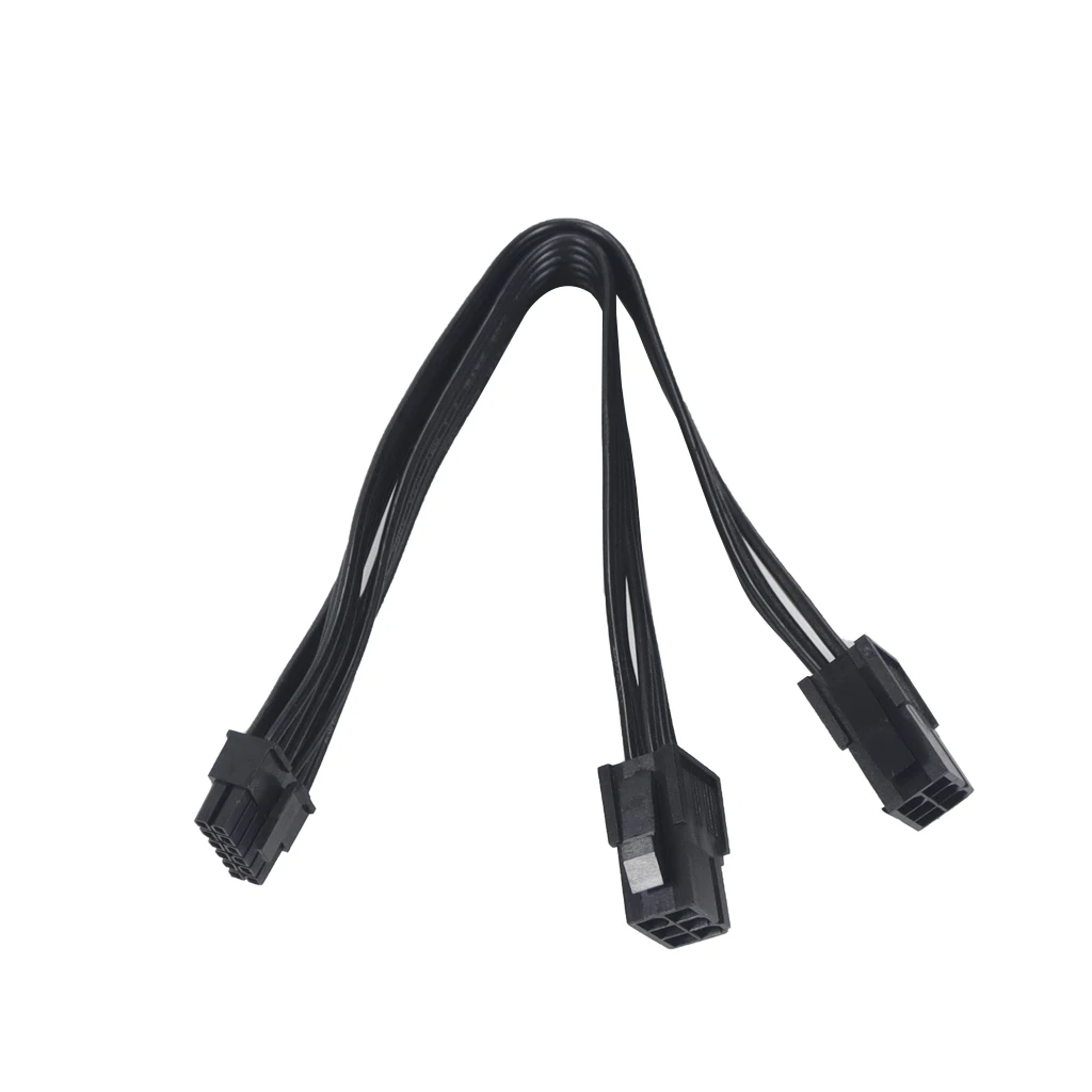 

Dual PCIe 6/8 Pin Female to Mini 12 Pin Male GPU Power Adapter Cable for NVIDIA GeForce RTX 30 Series RTX 3080 RTX 3090 GPU