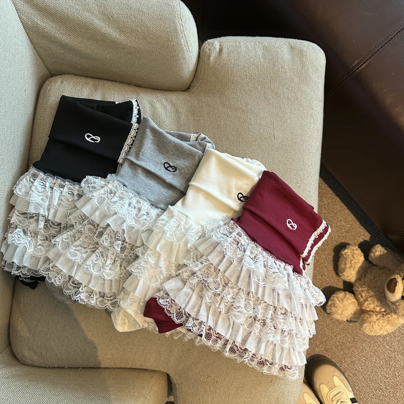 Ballet Style Sexy Lace Puffy Cake  Skirt Women's Spring Summer Short A-Line Hot Girl Super Beautiful Skirt High Waist