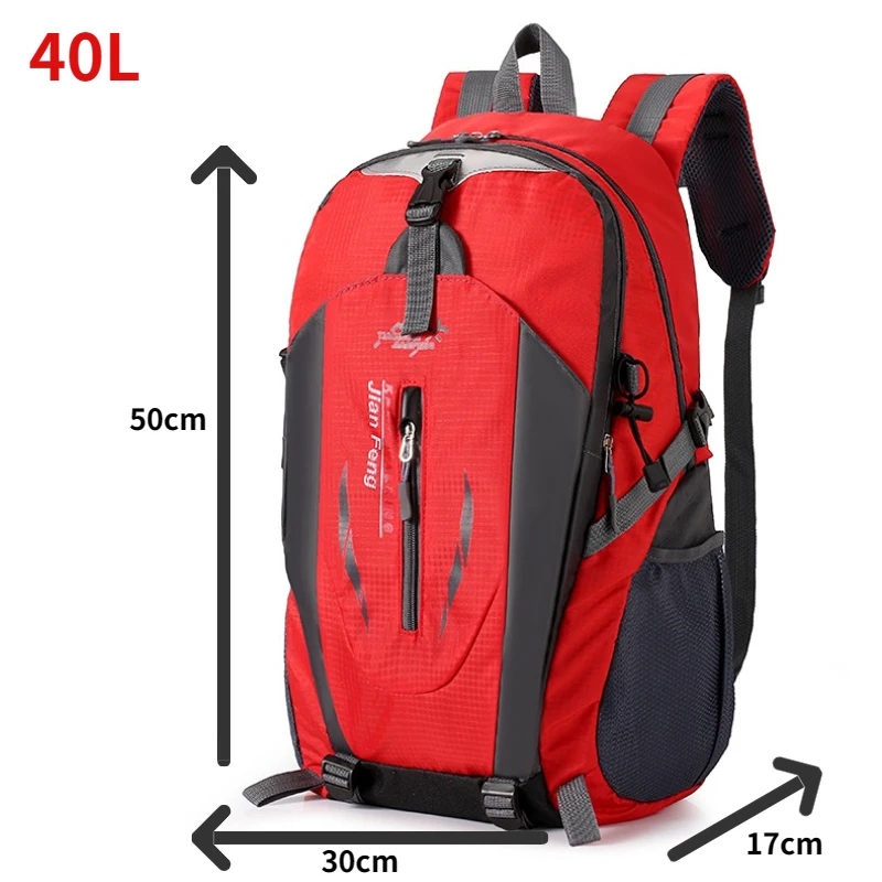 Outdoor Sports Backpacks for Men and Women, Mountaineering Bag, Large Capacity, Leisure Travel Backpack, 40L, High Quality